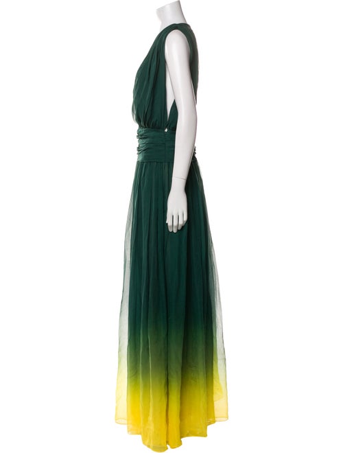 Oscar de la Renta Silk Long Dress