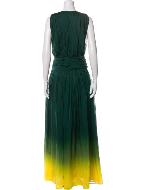 Oscar de la Renta Silk Long Dress