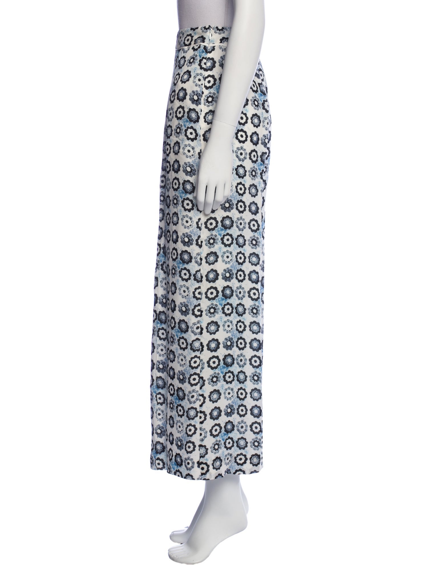 Oscar de la Renta Silk Wide Leg Pants