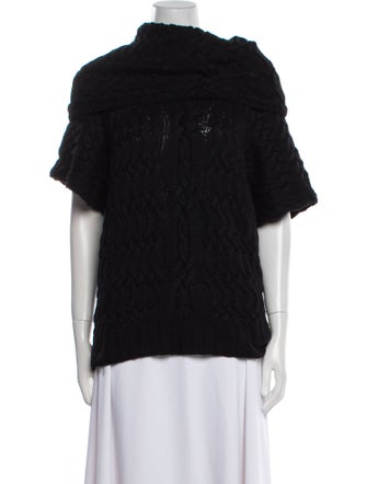 Oscar de la Renta Cashmere Mock Neck Sweater