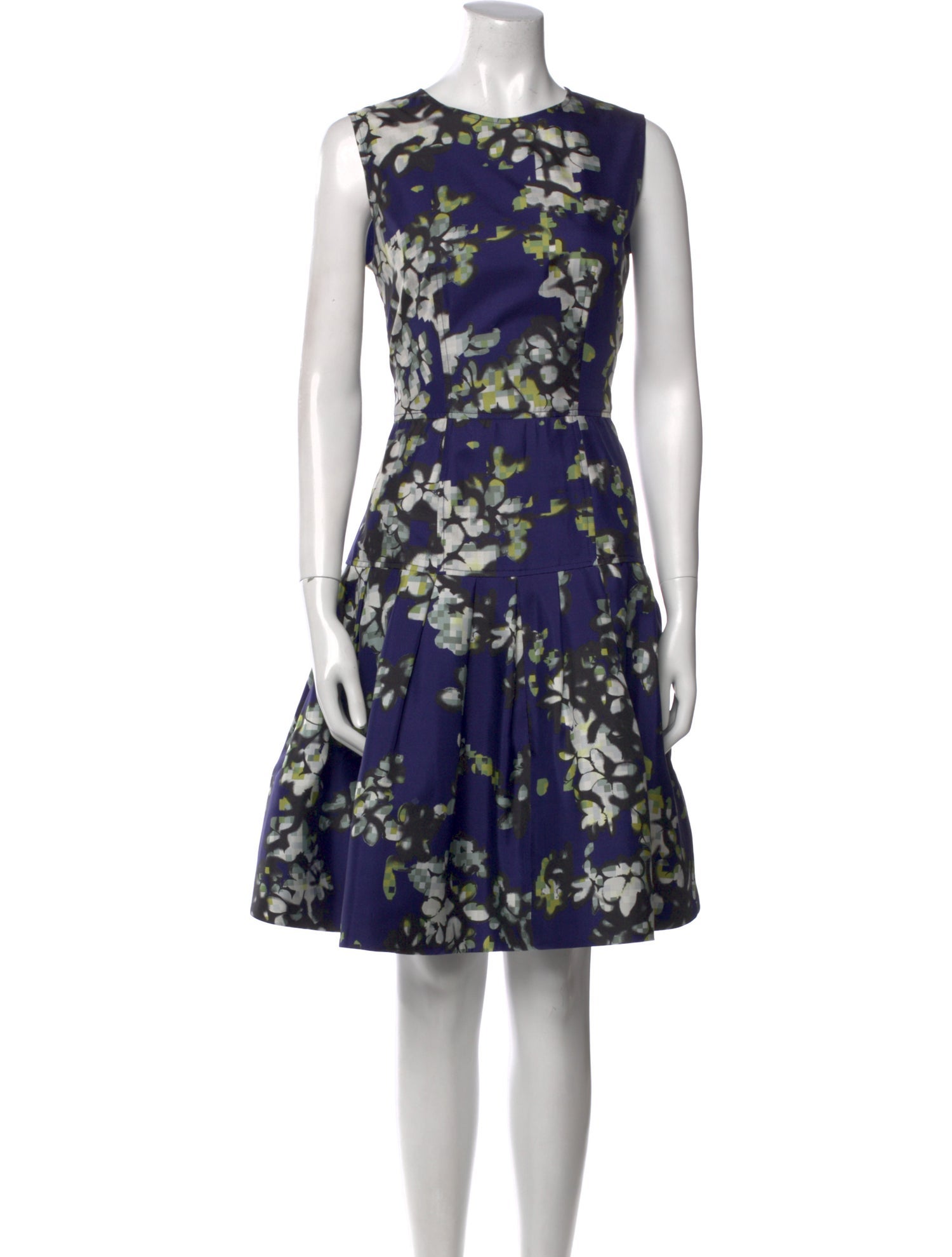 Oscar de la Renta Silk Knee-Length Dress