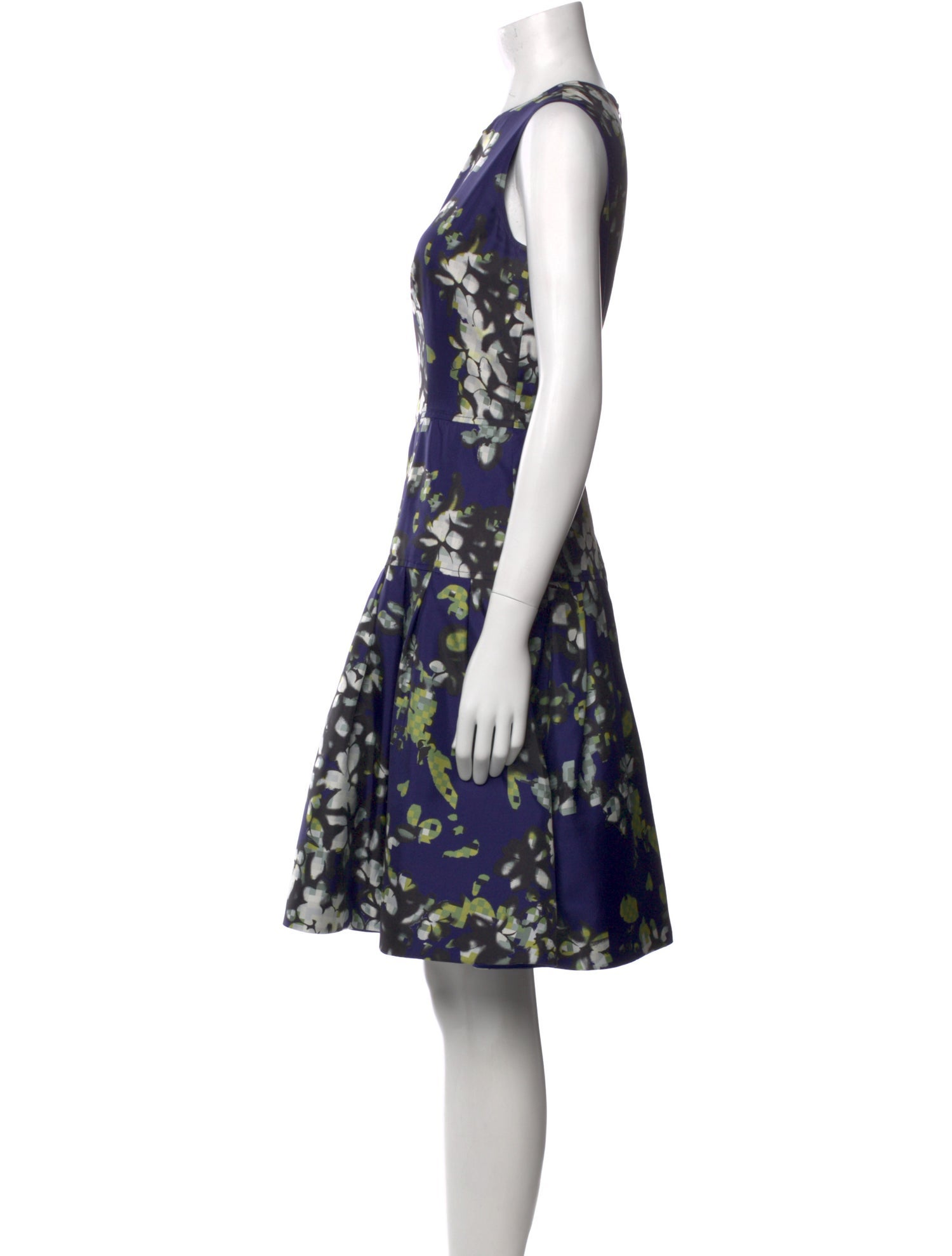 Oscar de la Renta Silk Knee-Length Dress