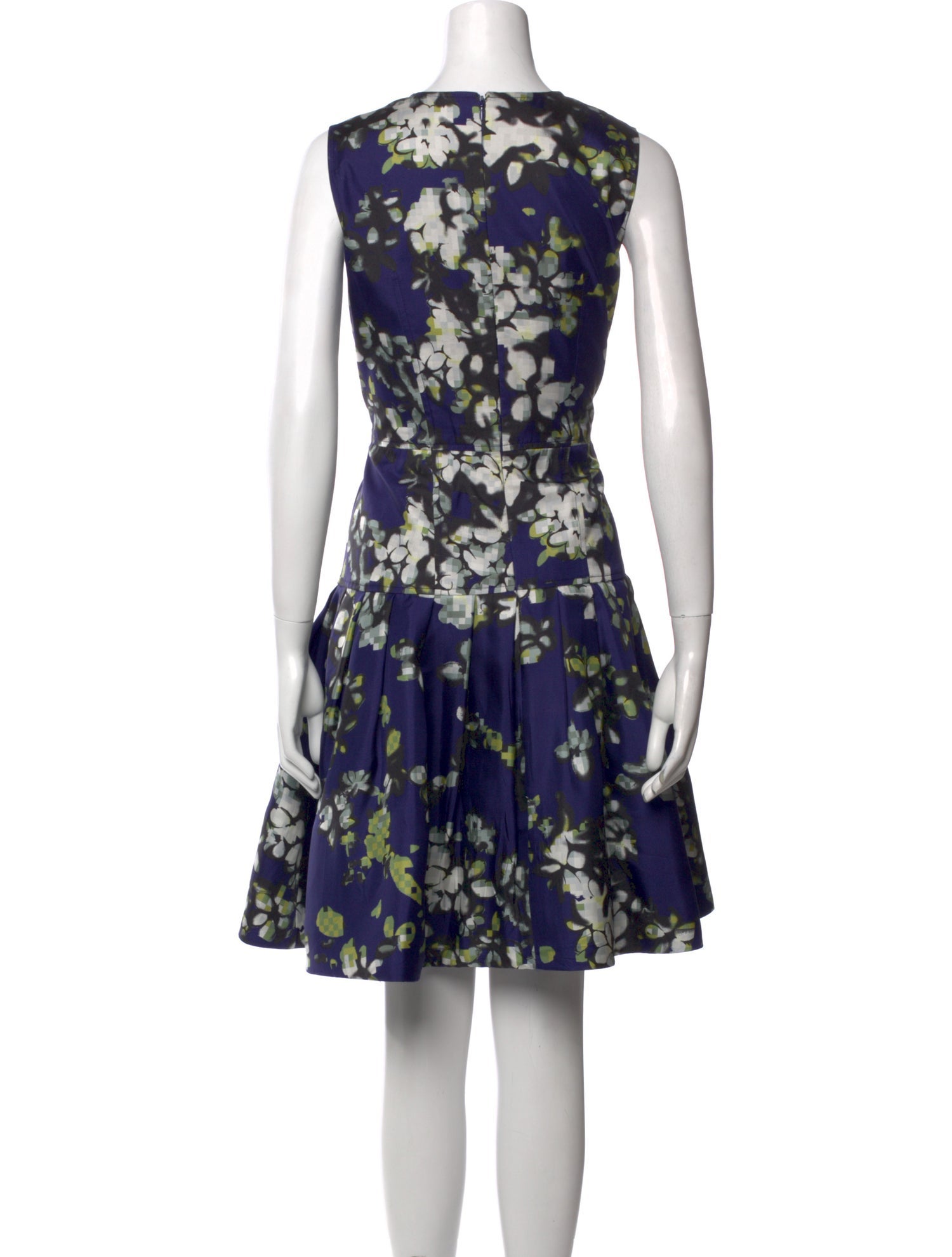 Oscar de la Renta Silk Knee-Length Dress