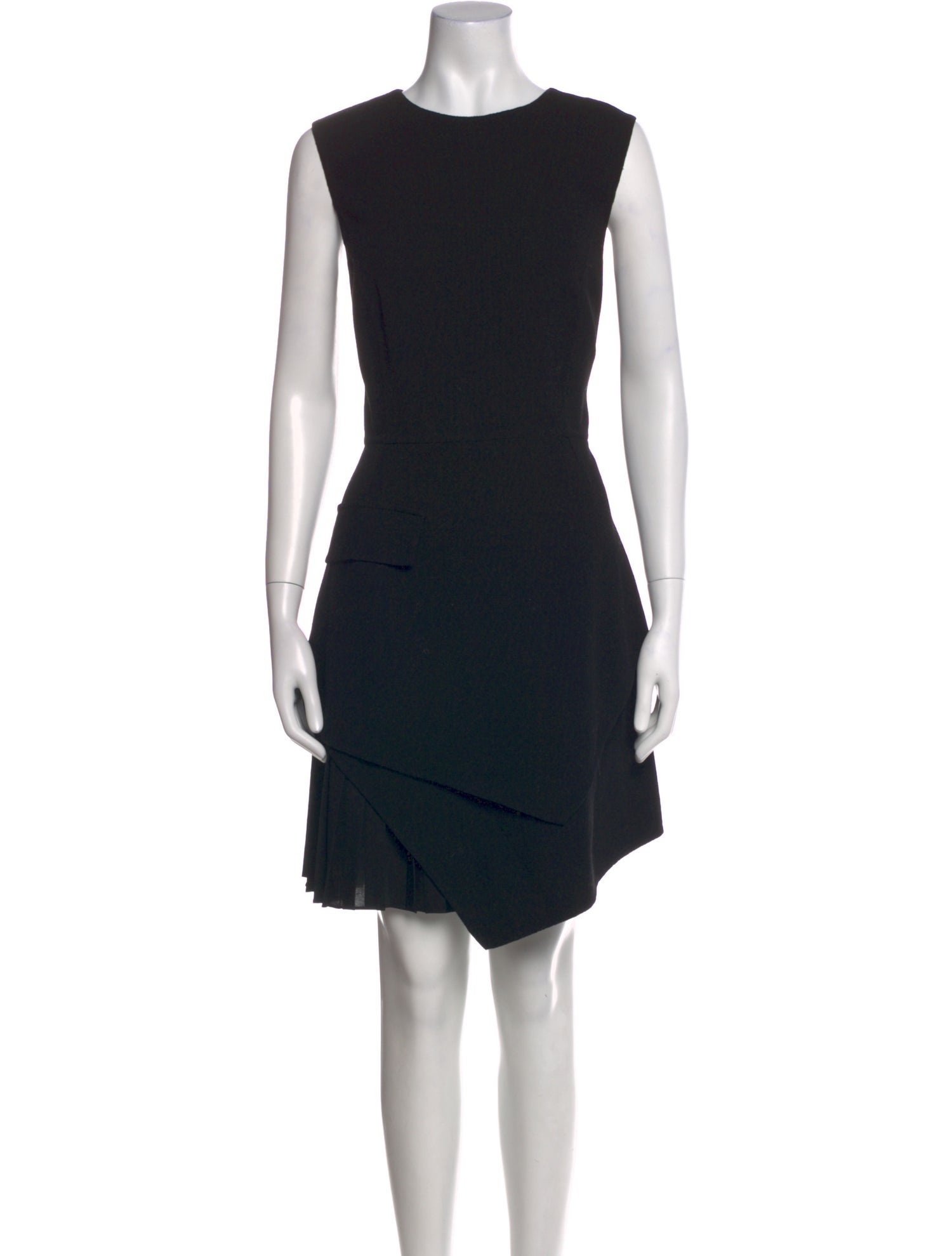 Oscar de la Renta Virgin Wool Knee-Length Dress