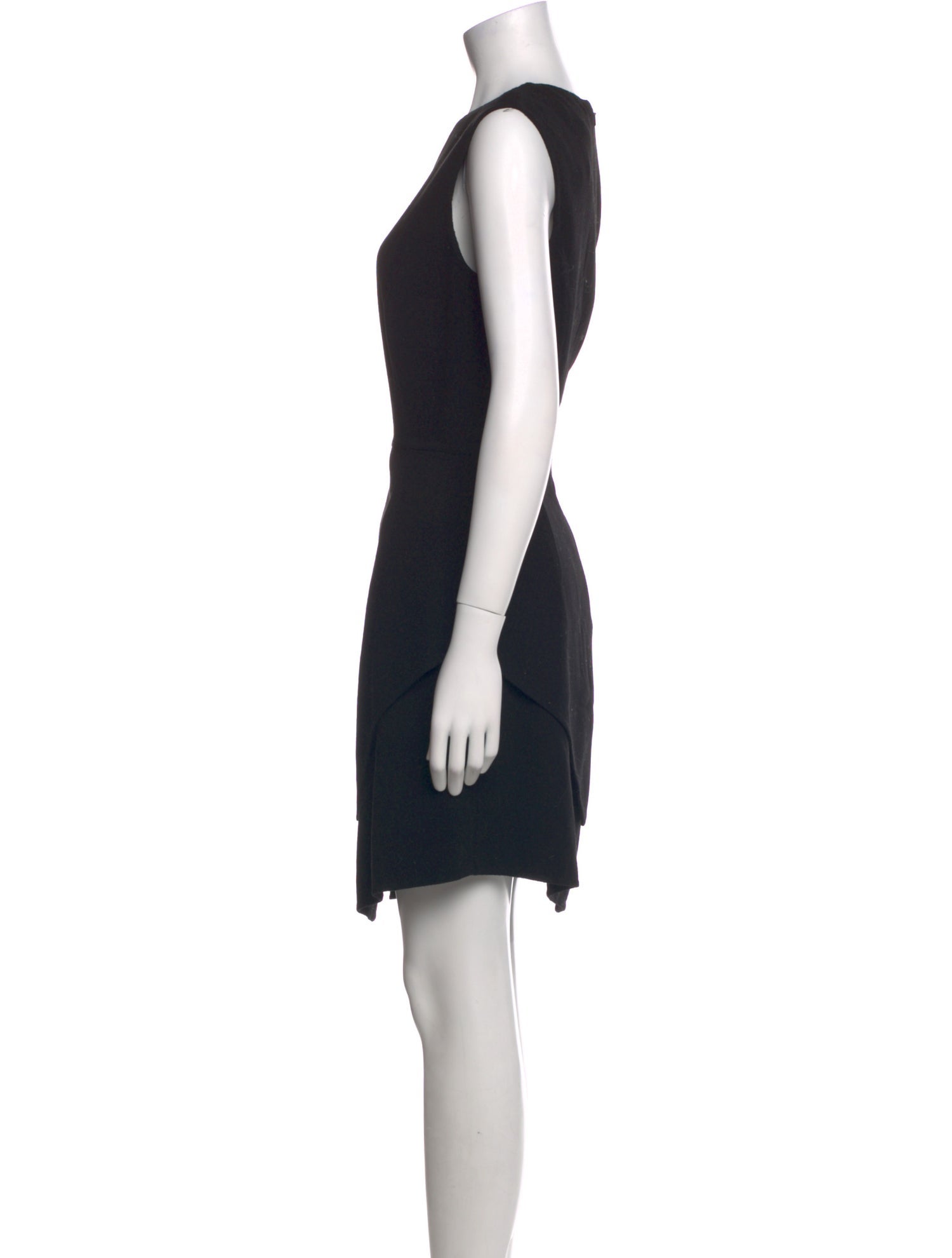 Oscar de la Renta Virgin Wool Knee-Length Dress