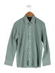 Oscar de la Renta Boys' Checkprint Button Up Shirt