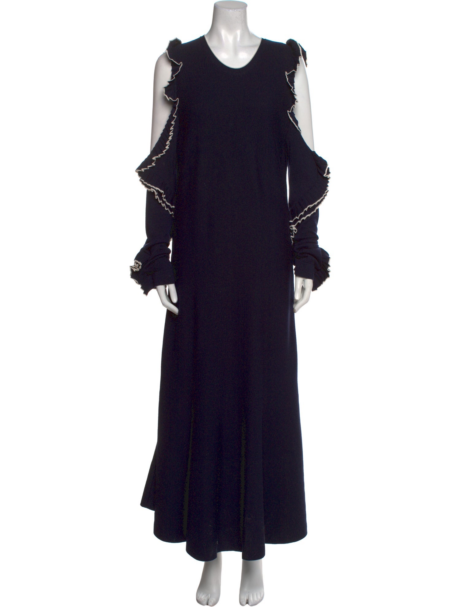 Oscar de la Renta Virgin Wool Long Dress