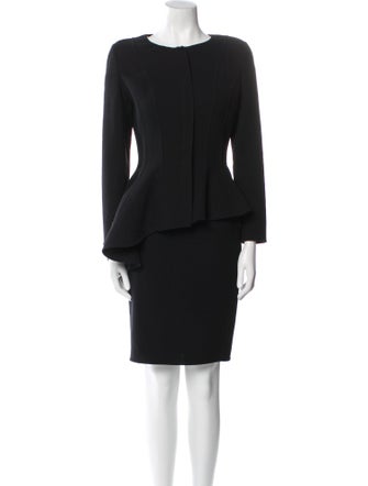 Oscar de la Renta Wool Skirt Suit