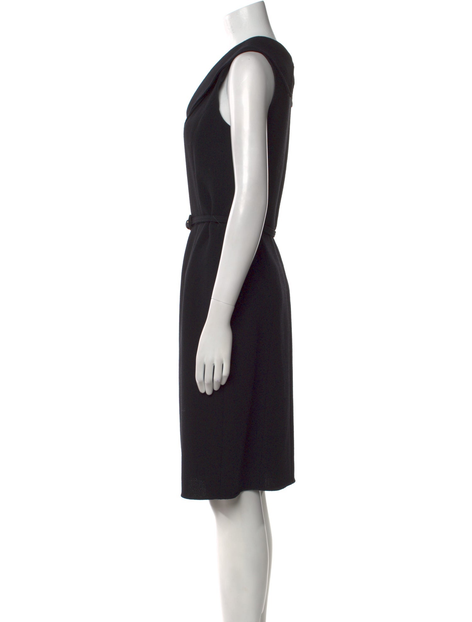 Oscar de la Renta Wool Knee-Length Dress
