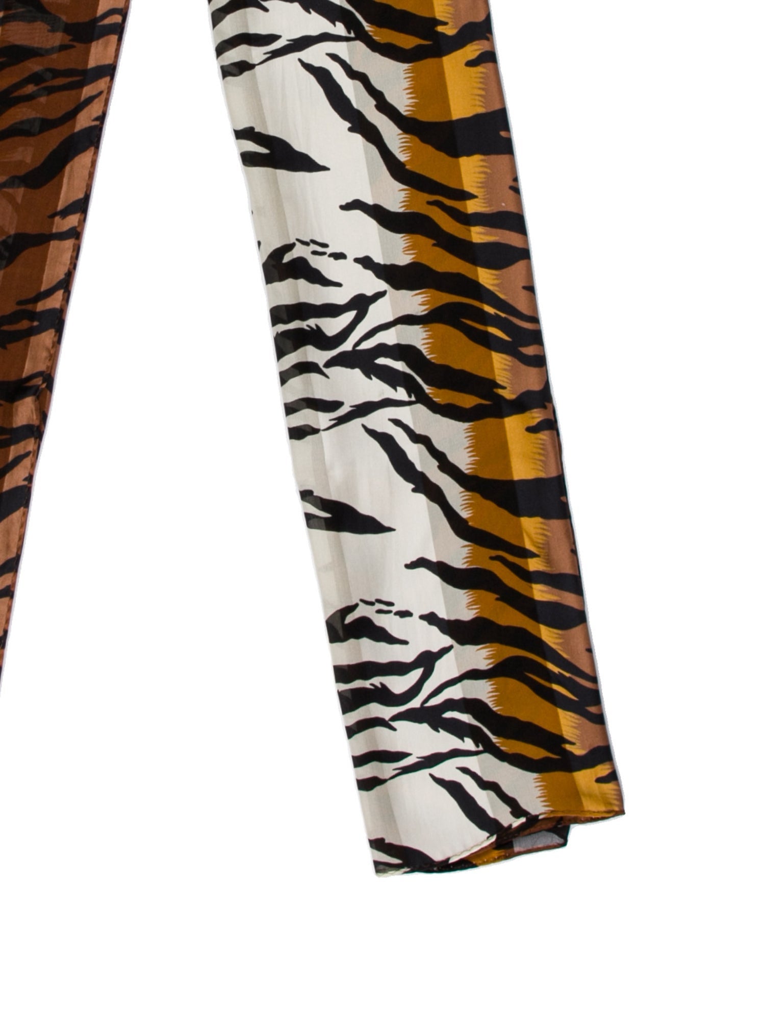 Oscar de la Renta Silk Animal Print Scarf