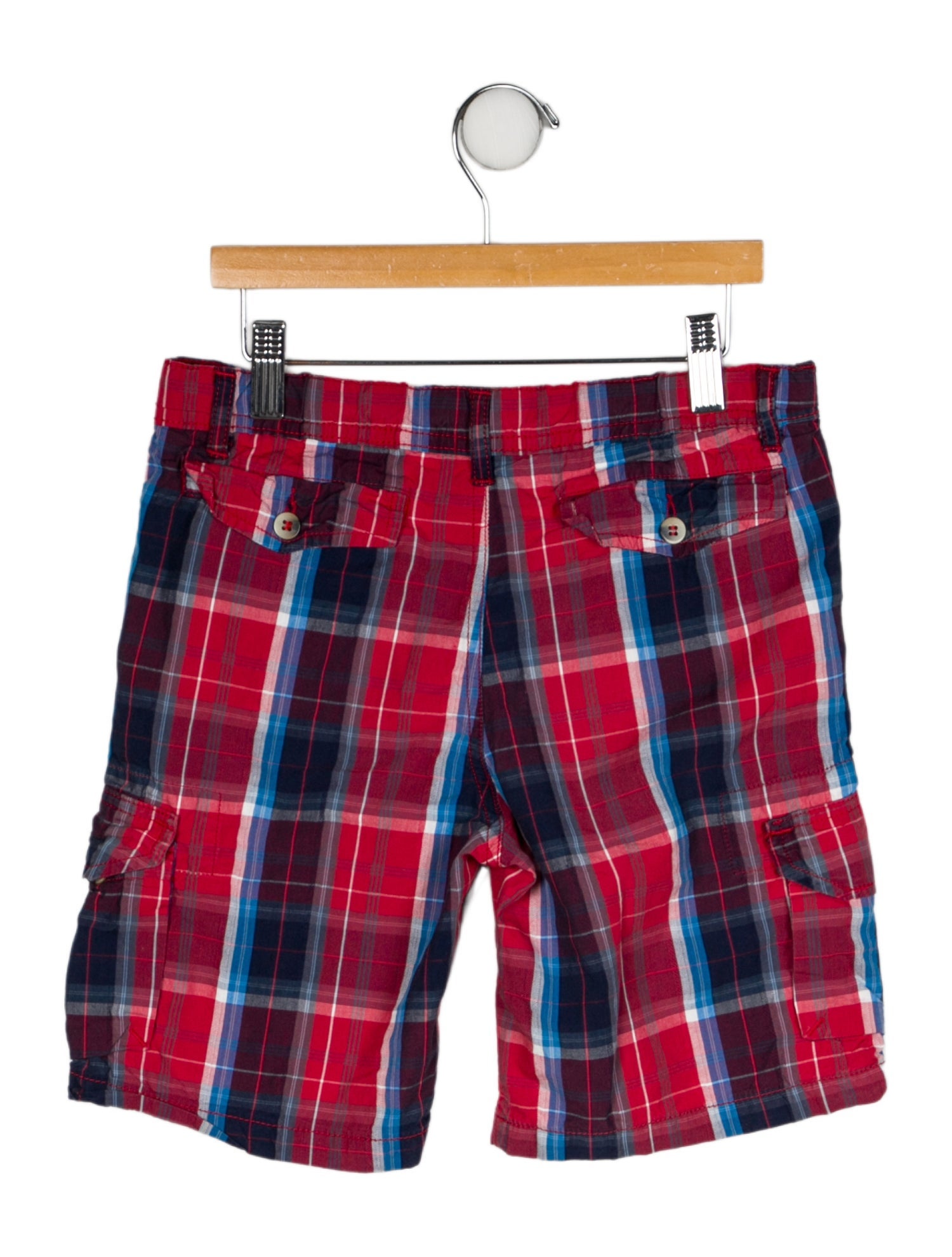 Oscar de la Renta Boys' Plaid Printed Shorts