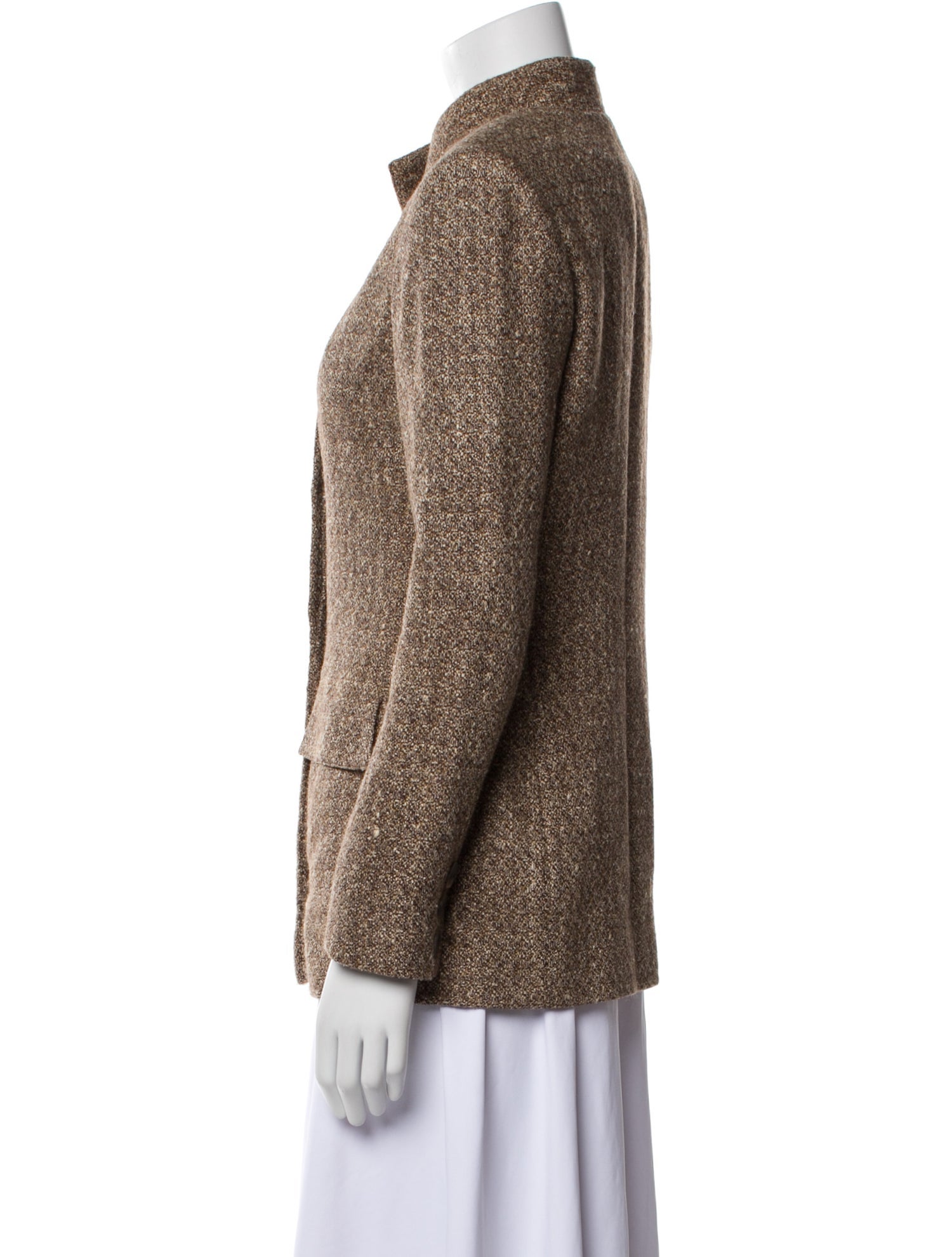 Oscar de la Renta Tweed Pattern Blazer