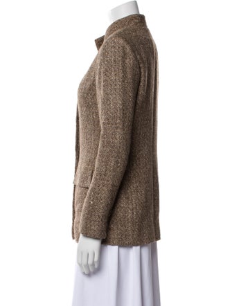 Oscar de la Renta Tweed Pattern Blazer