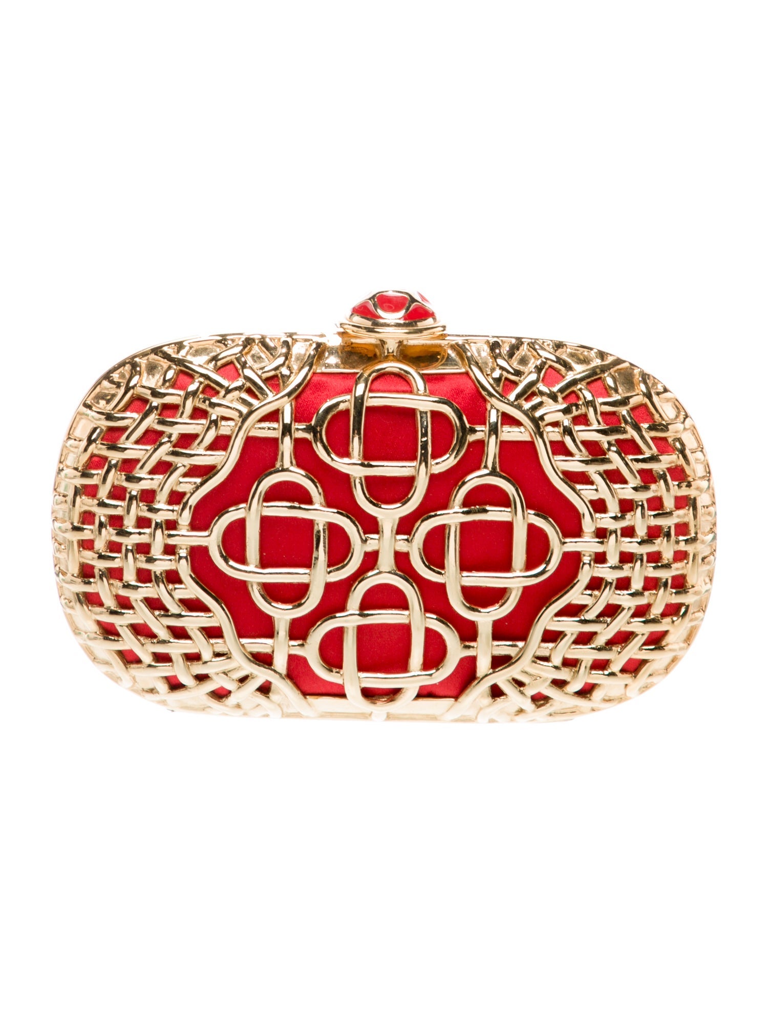 Oscar de la Renta Metal Minaudière