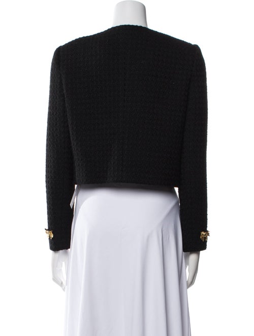 Oscar de la Renta Virgin Wool Tweed Pattern Evening Jacket