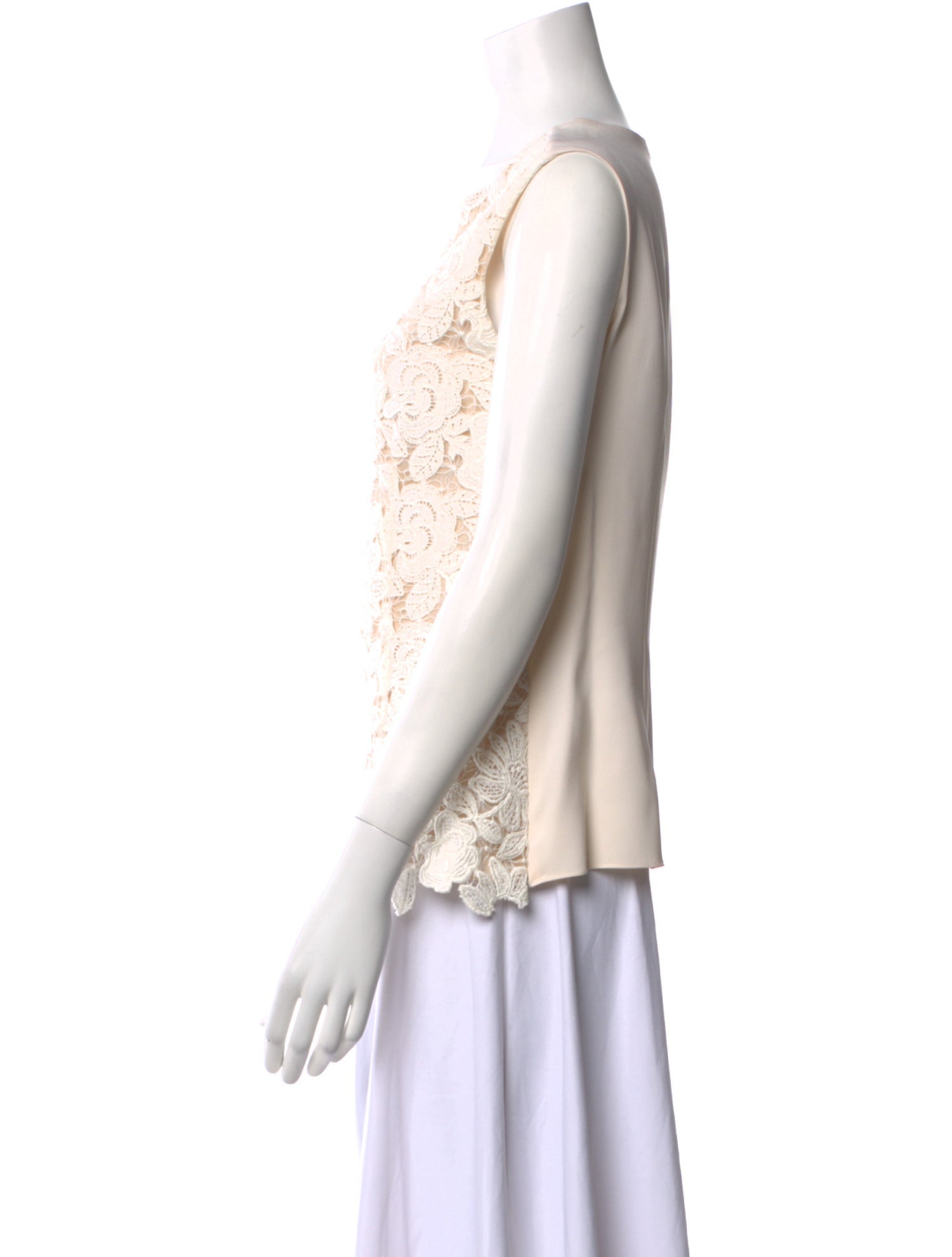 Oscar de la Renta 2015 Lace Pattern Blouse
