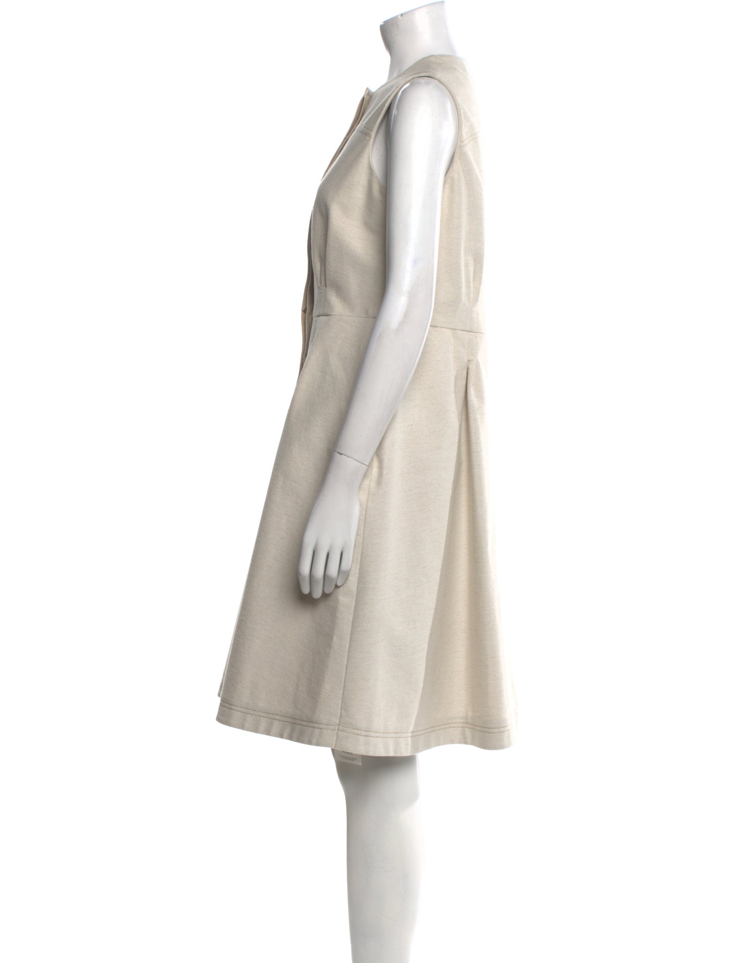 Oscar de la Renta Crew Neck Knee-Length Dress