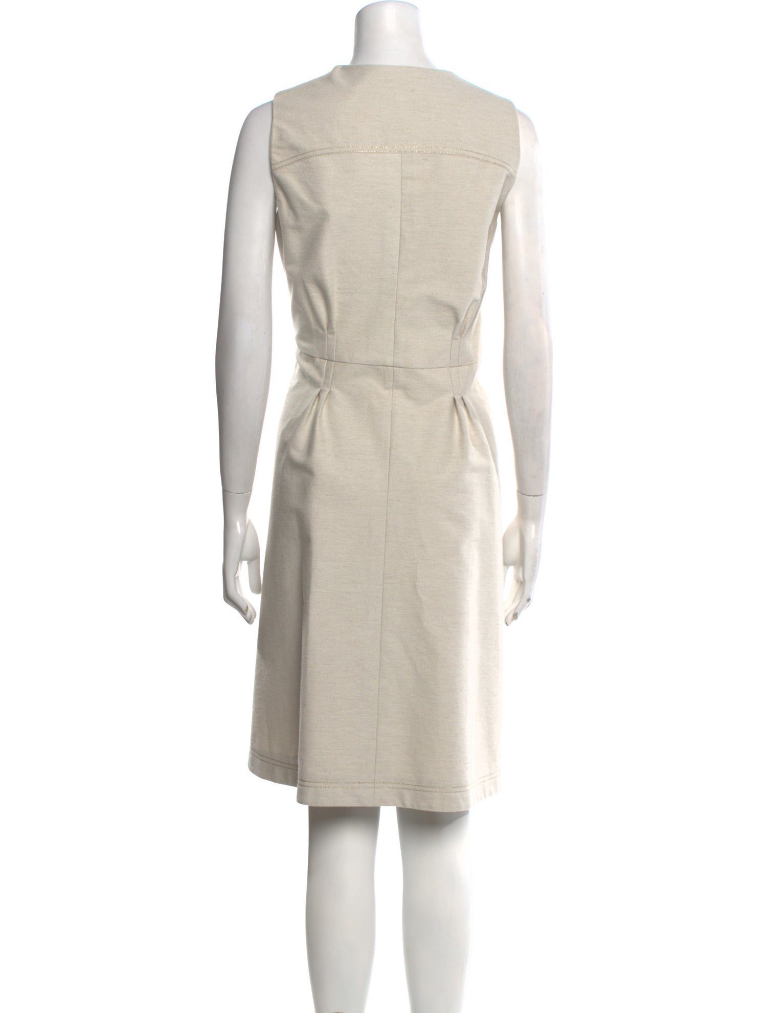 Oscar de la Renta Crew Neck Knee-Length Dress