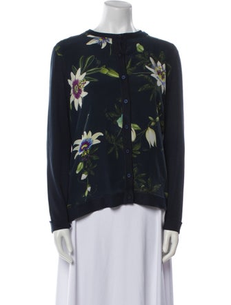 Oscar de la Renta Silk Printed Set