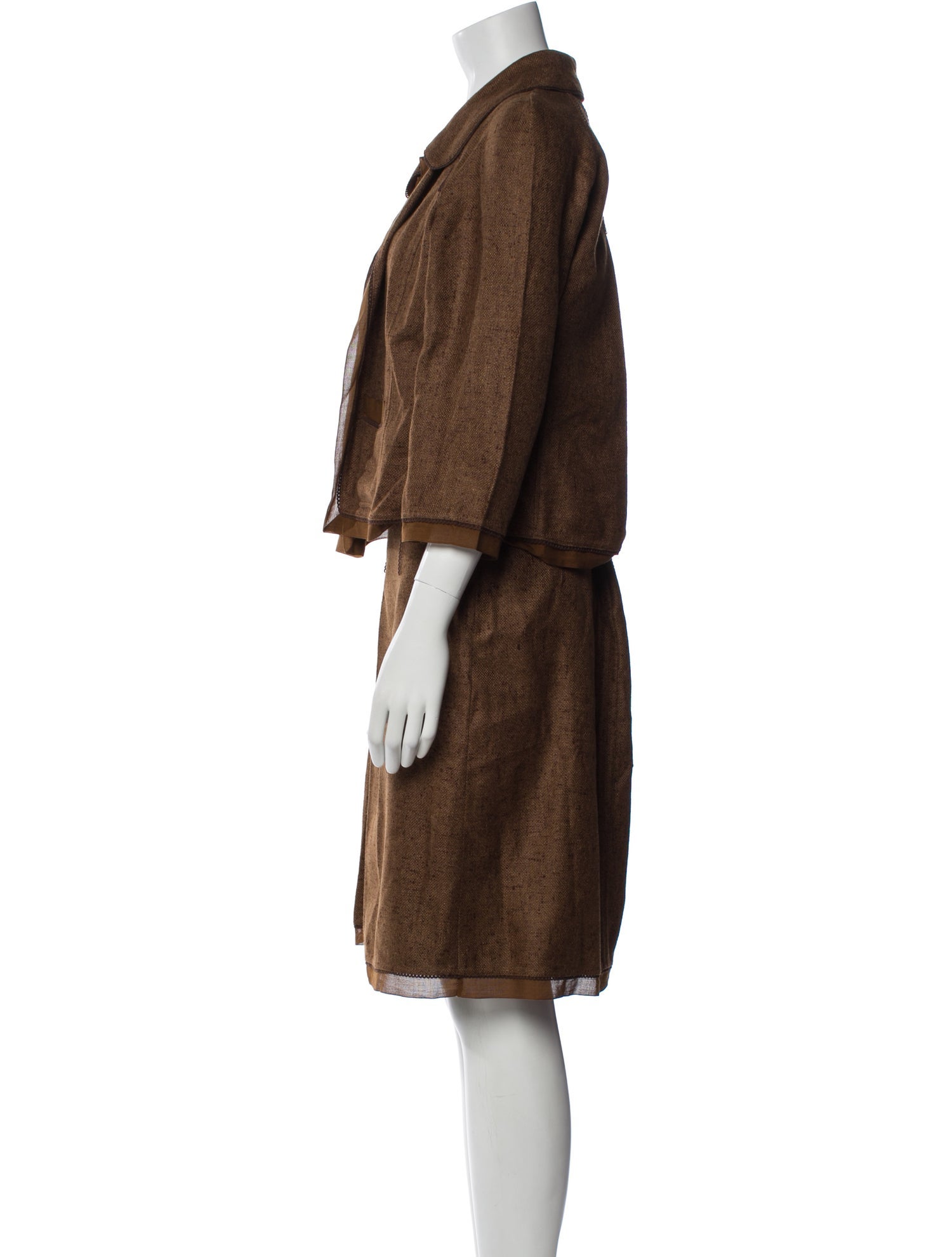 Oscar de la Renta 2006 Silk Skirt Suit