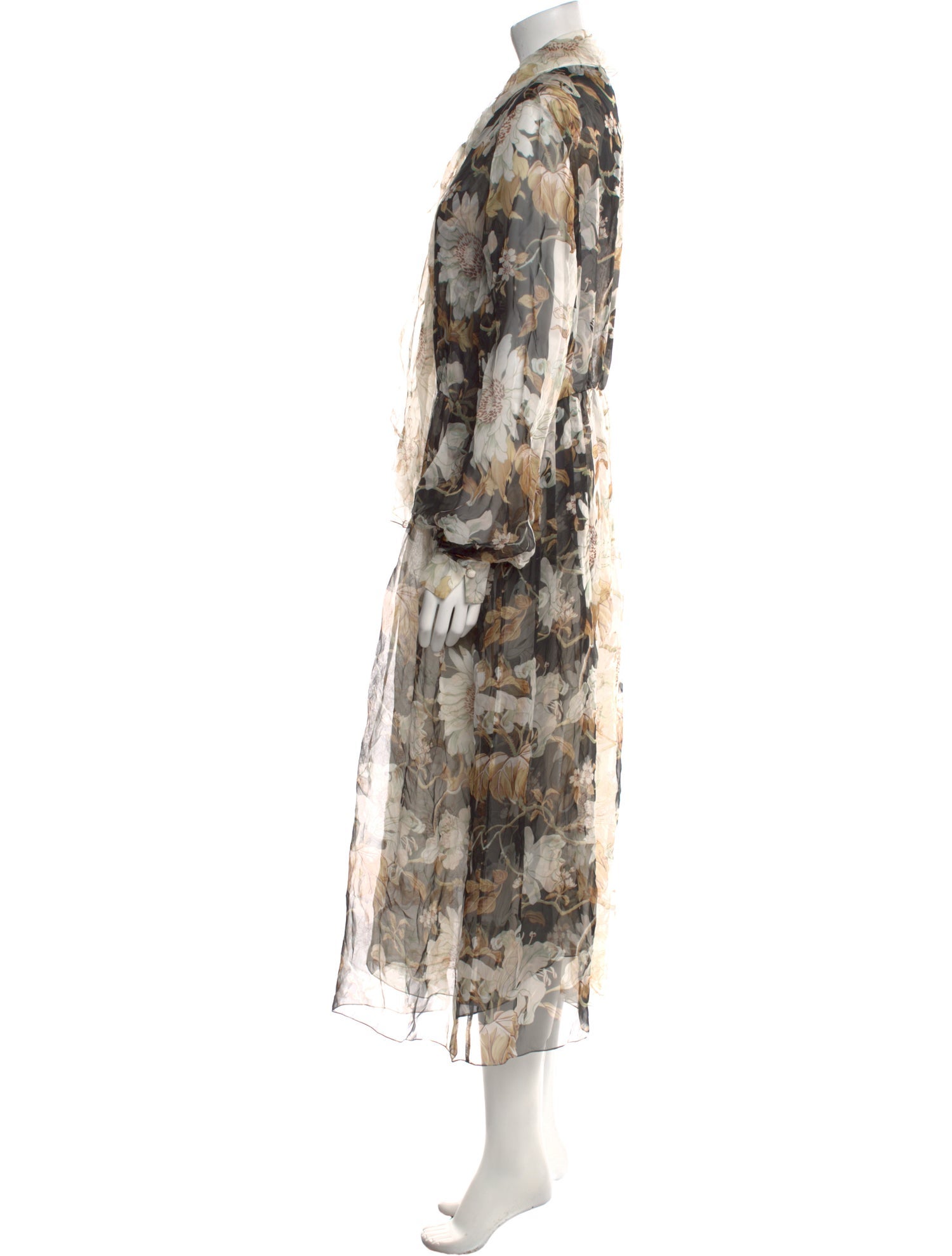 Oscar de la Renta Silk Midi Length Dress w/ Tags