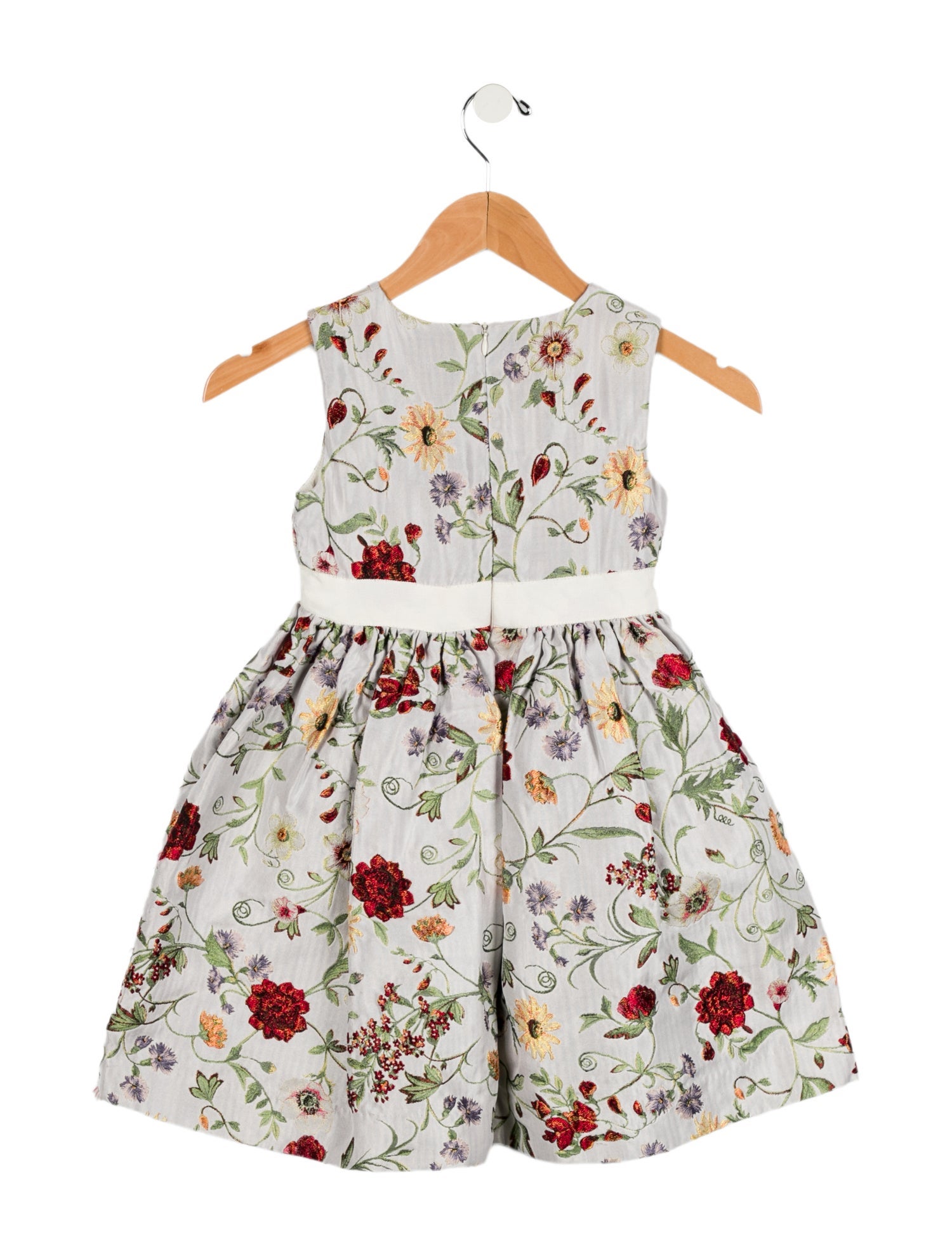 Oscar de la Renta Toddler Girls' Floral Sleeveless Dress