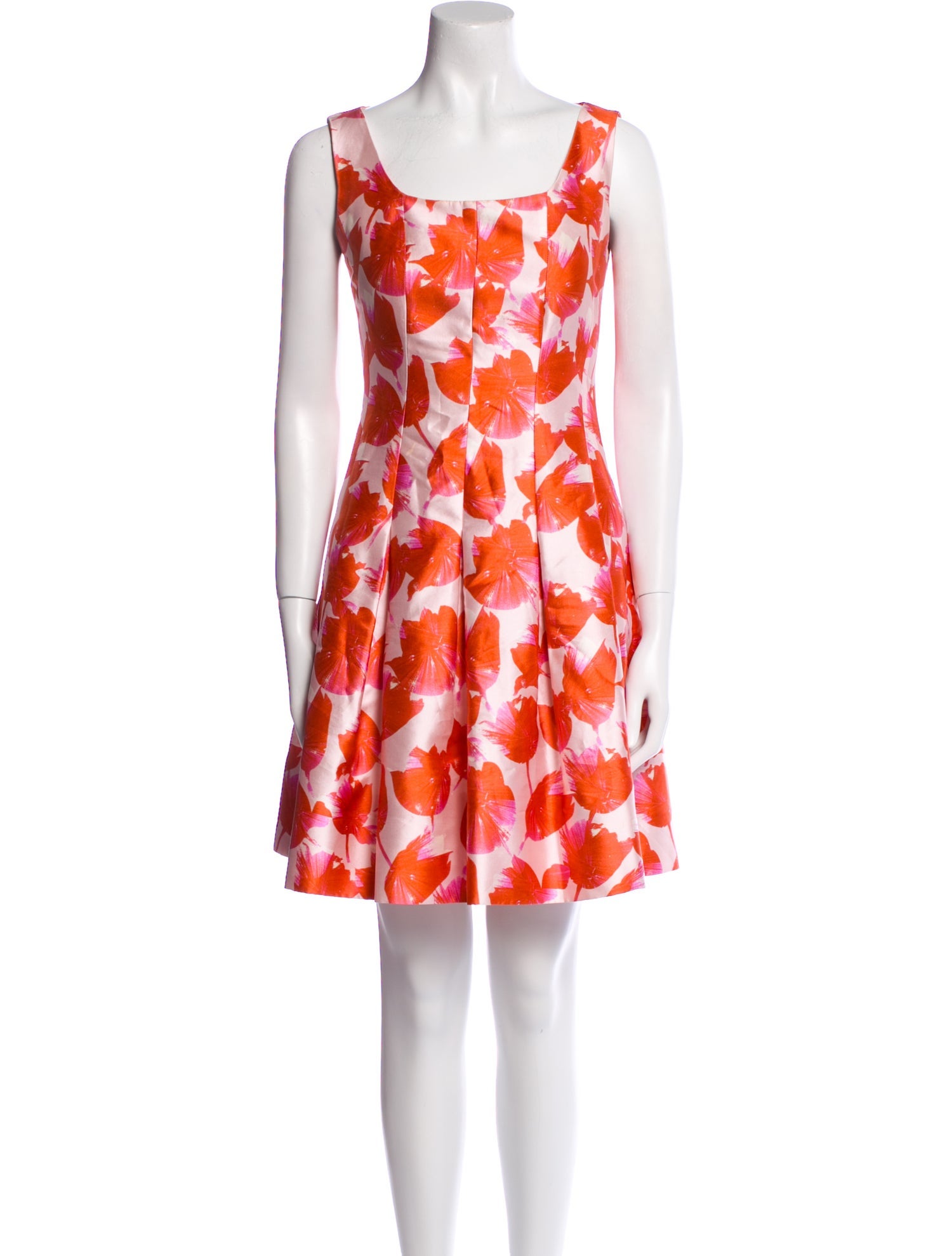 Oscar de la Renta Silk Knee-Length Dress