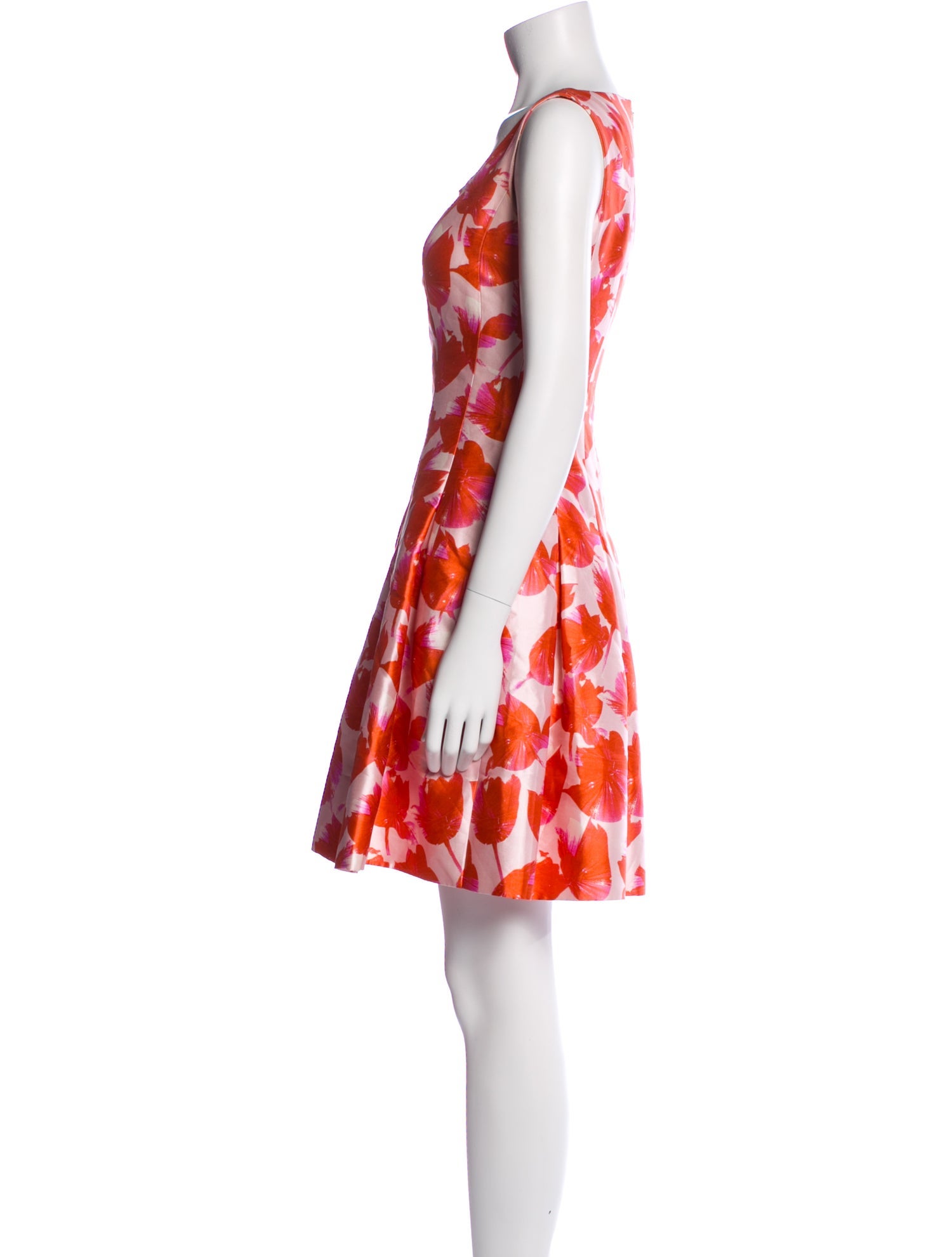 Oscar de la Renta Silk Knee-Length Dress