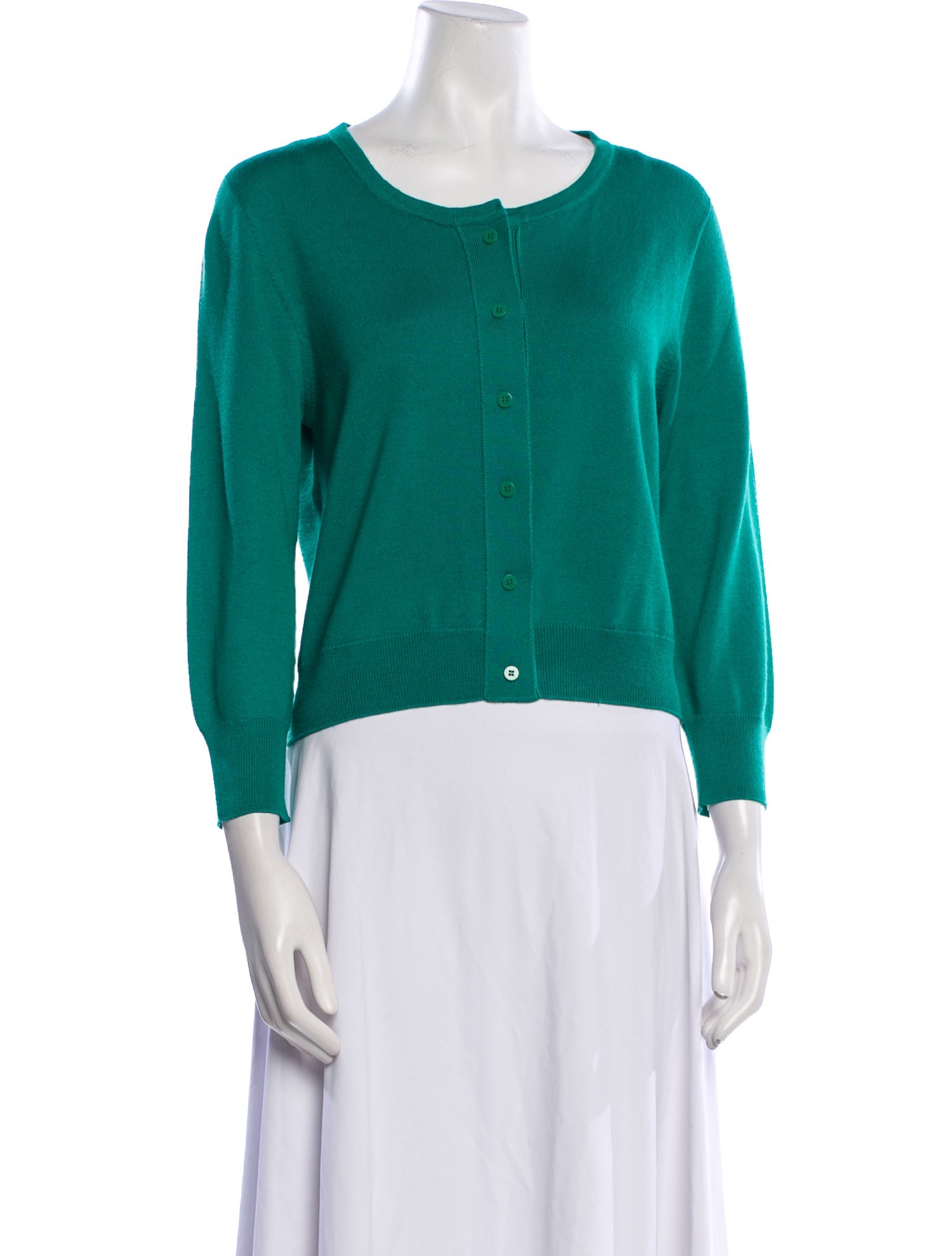 Oscar de la Renta Cashmere Scoop Neck Sweater