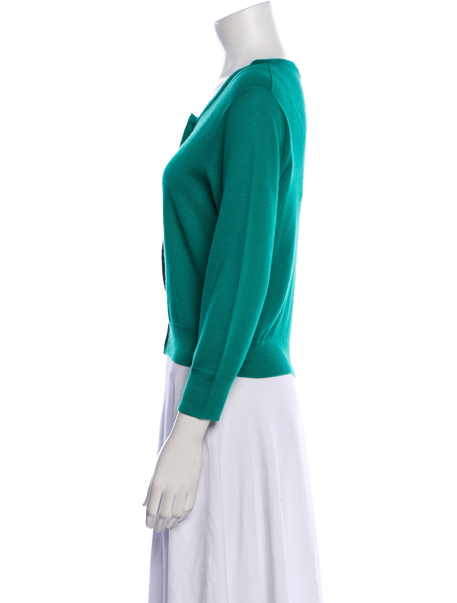 Oscar de la Renta Cashmere Scoop Neck Sweater