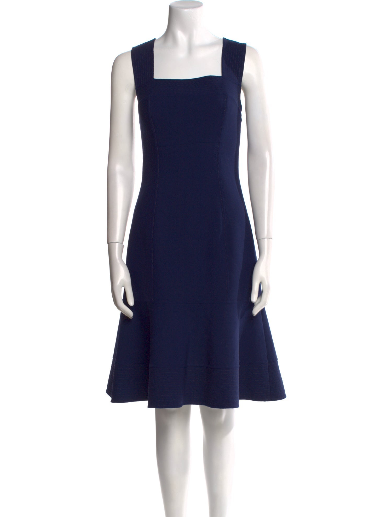 Oscar de la Renta Wool Knee-Length Dress