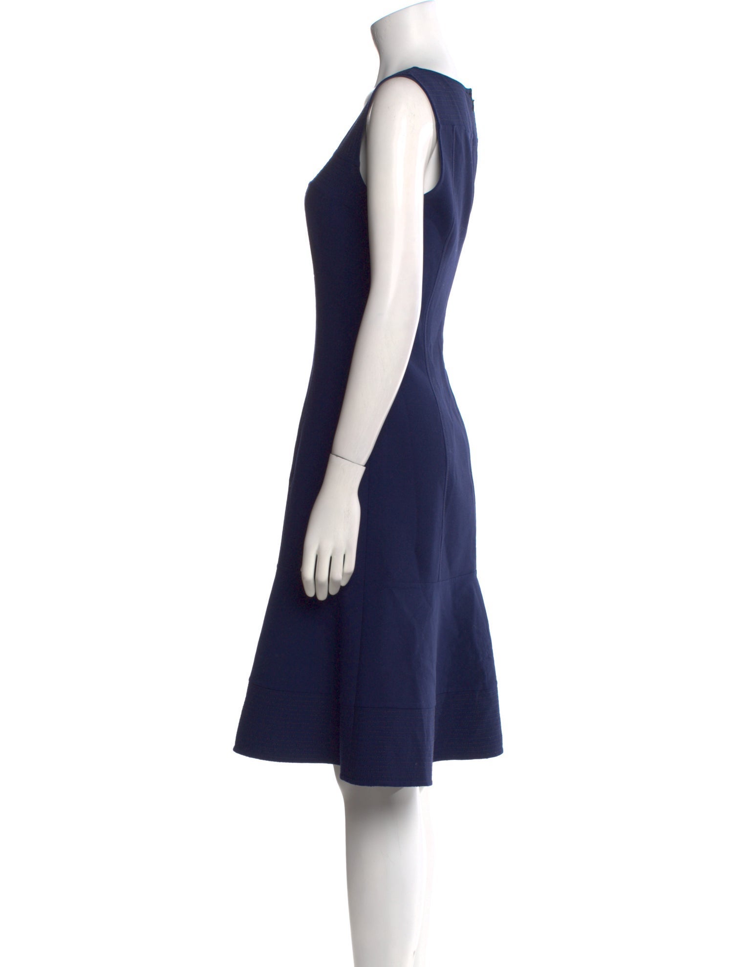 Oscar de la Renta Wool Knee-Length Dress