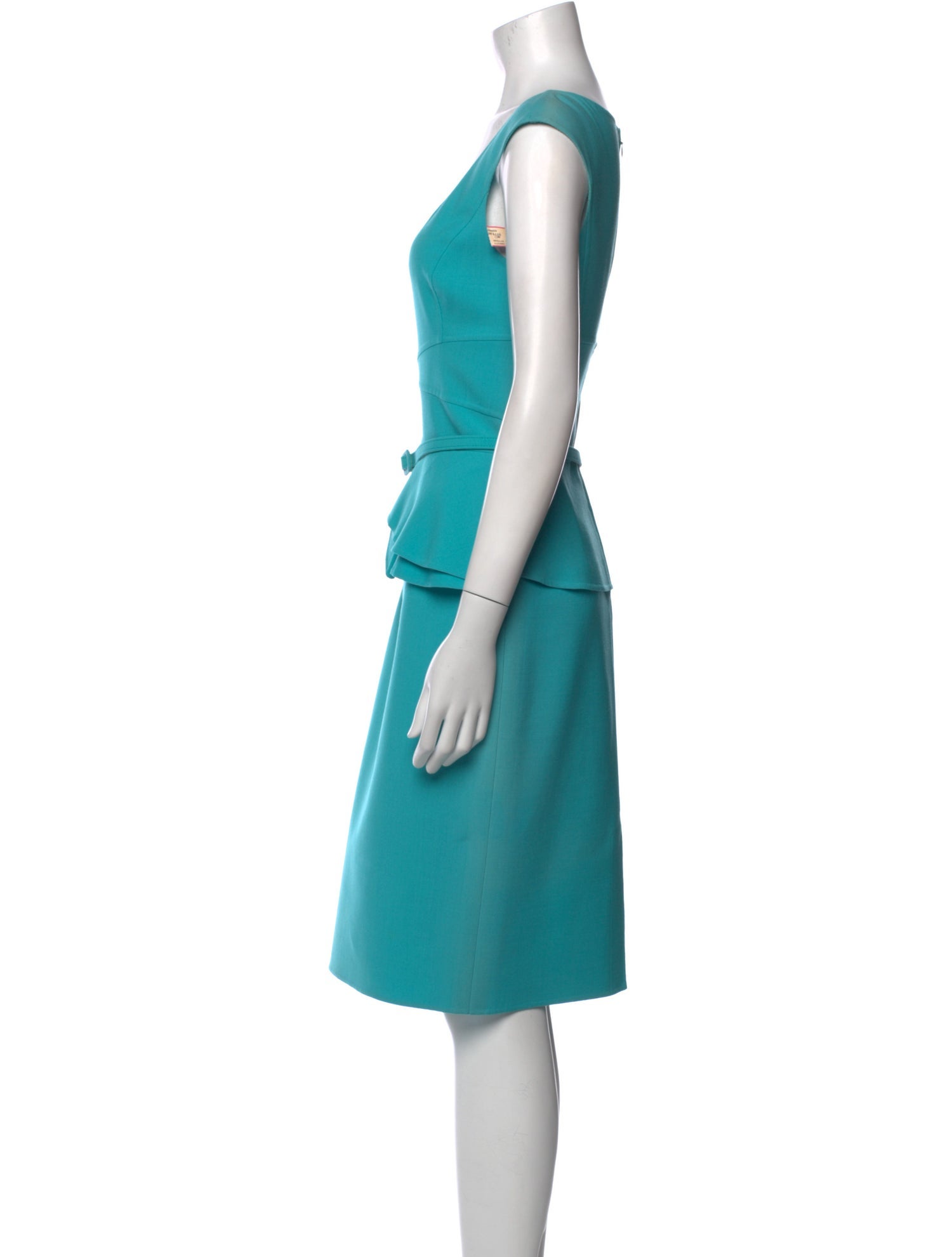 Oscar de la Renta Wool Knee-Length Dress