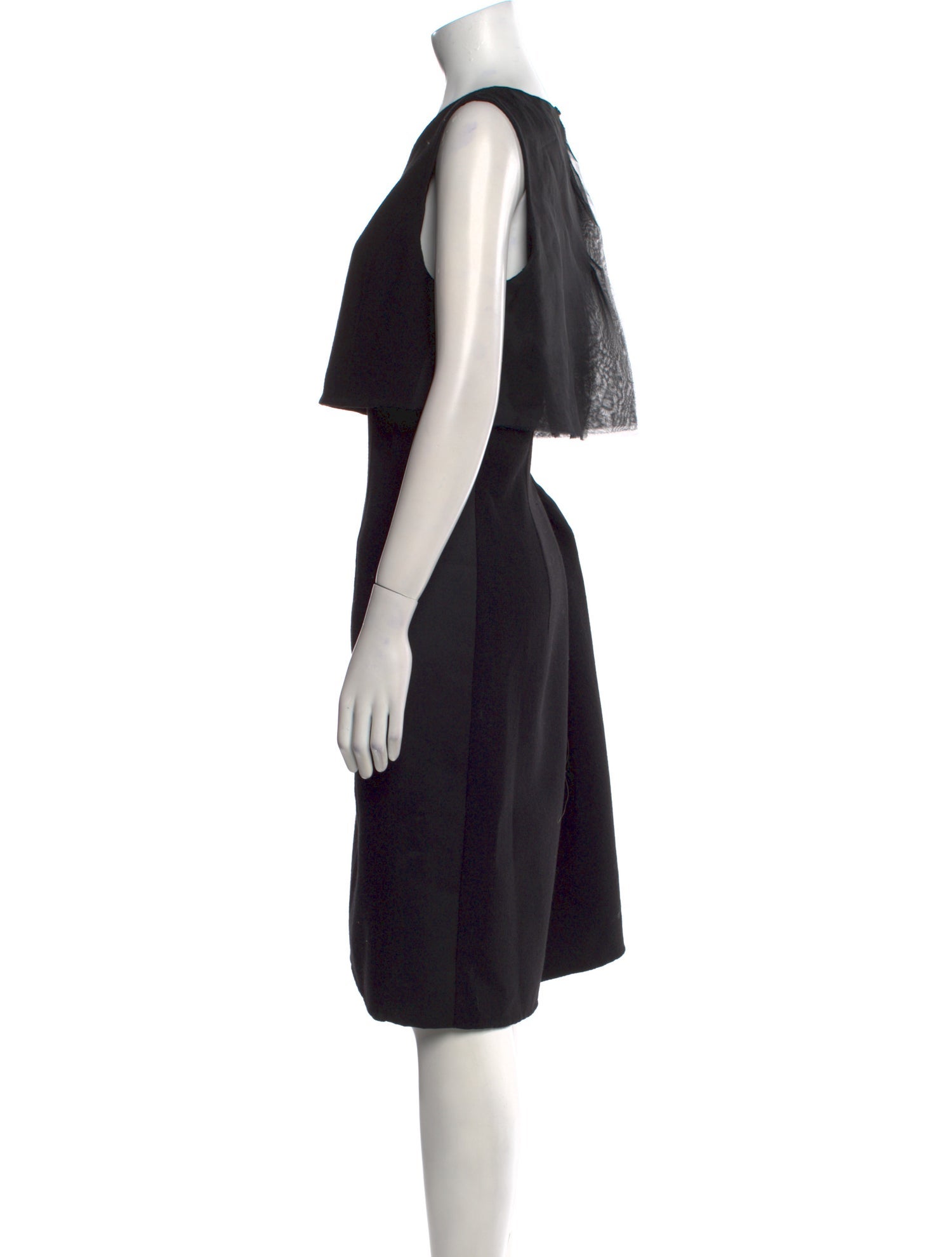 Oscar de la Renta Wool Knee-Length Dress