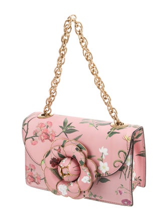 Oscar de la Renta Leather Top Handle Bag