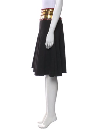 Oscar de la Renta Wool Knee-Length Skirt