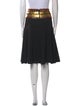 Oscar de la Renta Wool Knee-Length Skirt