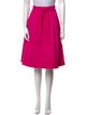 Oscar de la Renta Wool Knee-Length Skirt