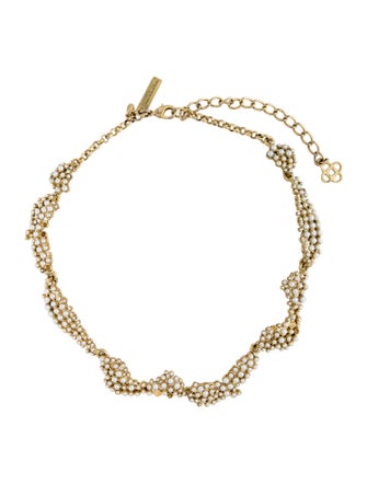 Oscar de la Renta Faux Pearl Choker Necklace