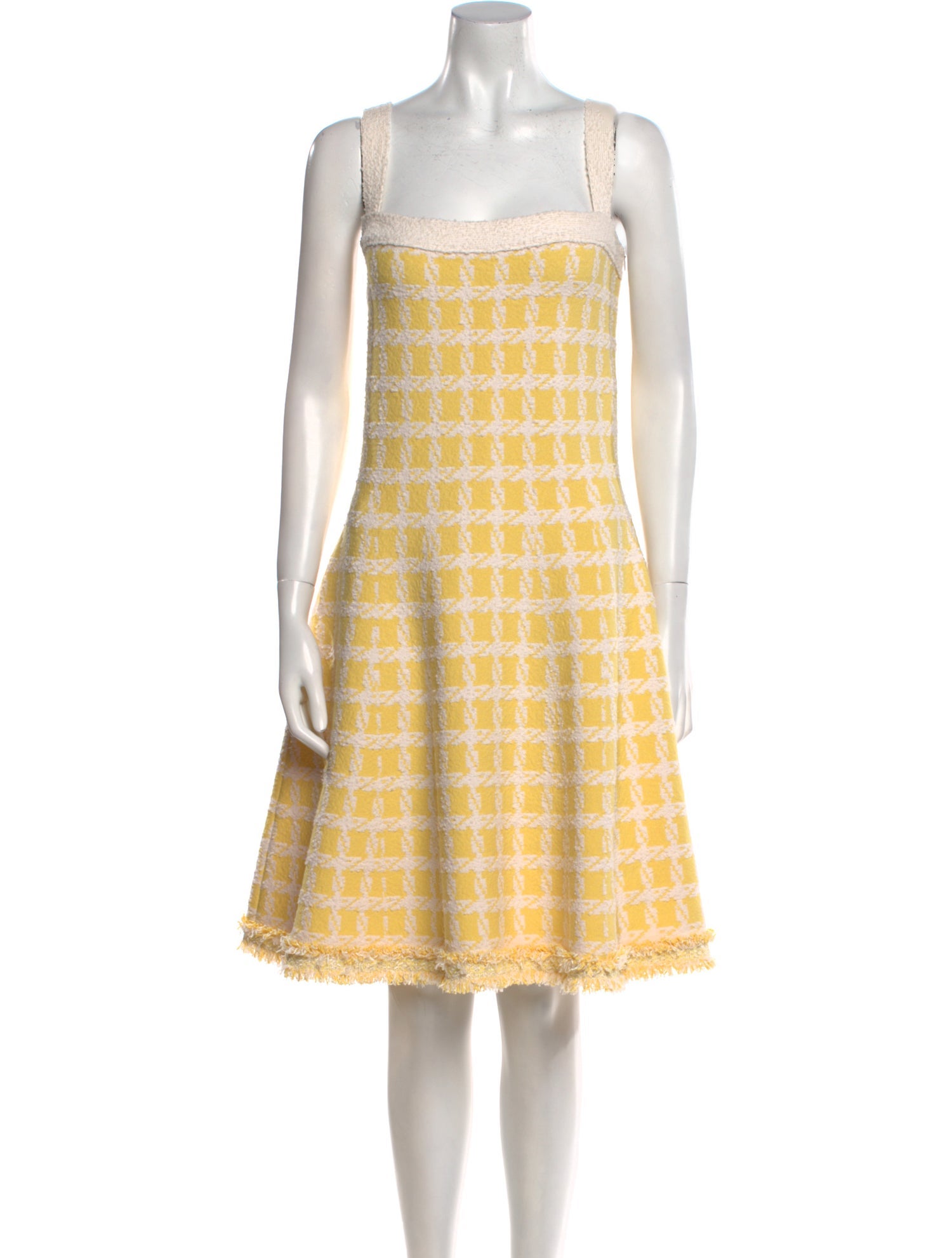 Oscar de la Renta Wool Knee-Length Dress