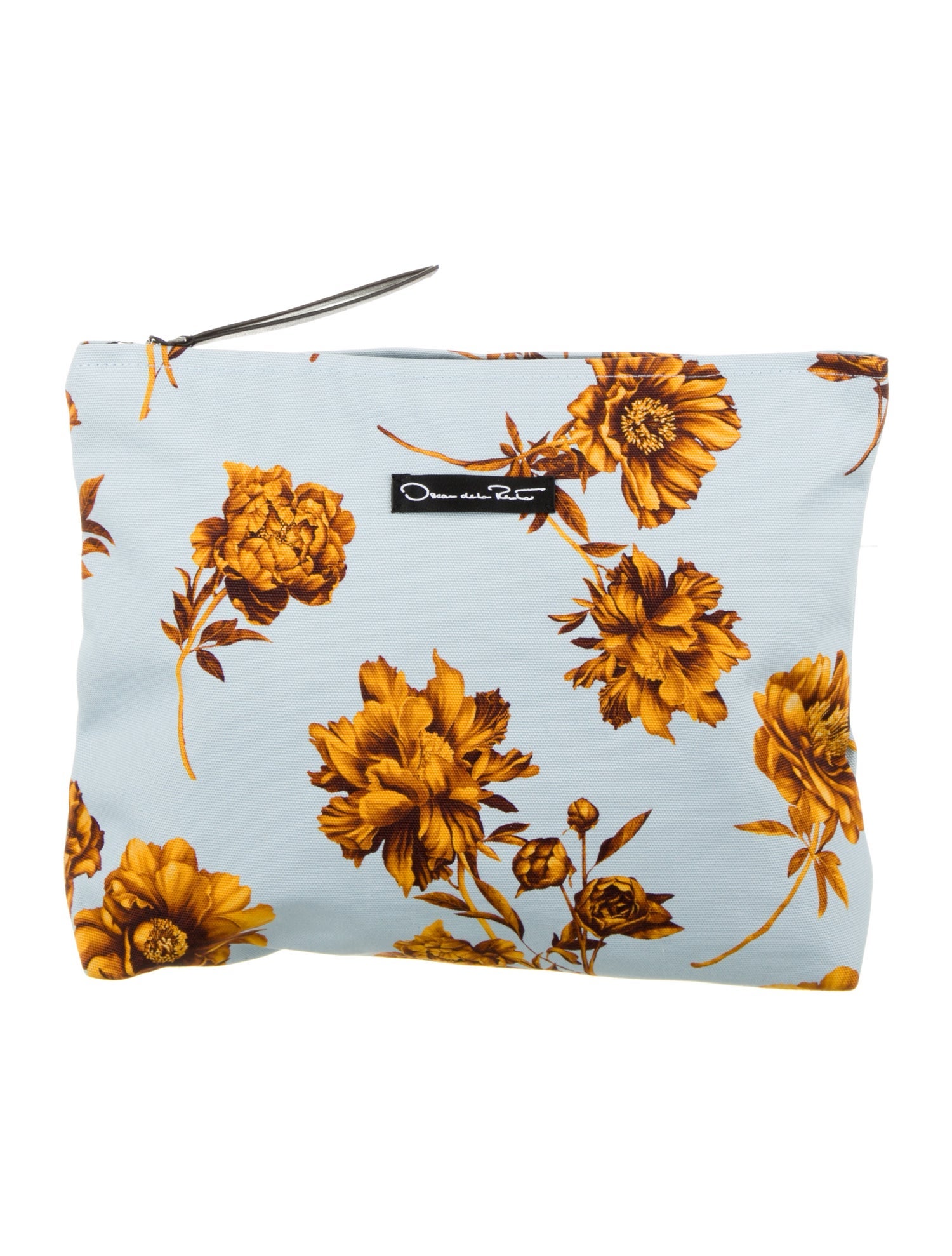 Oscar de la Renta printed cosmetic bag