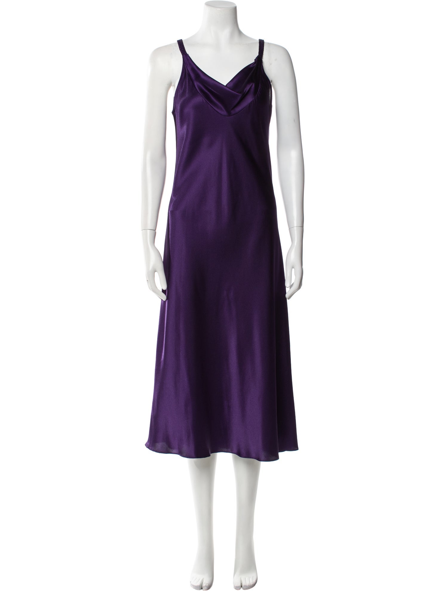 Oscar de la Renta V-Neck Long Dress