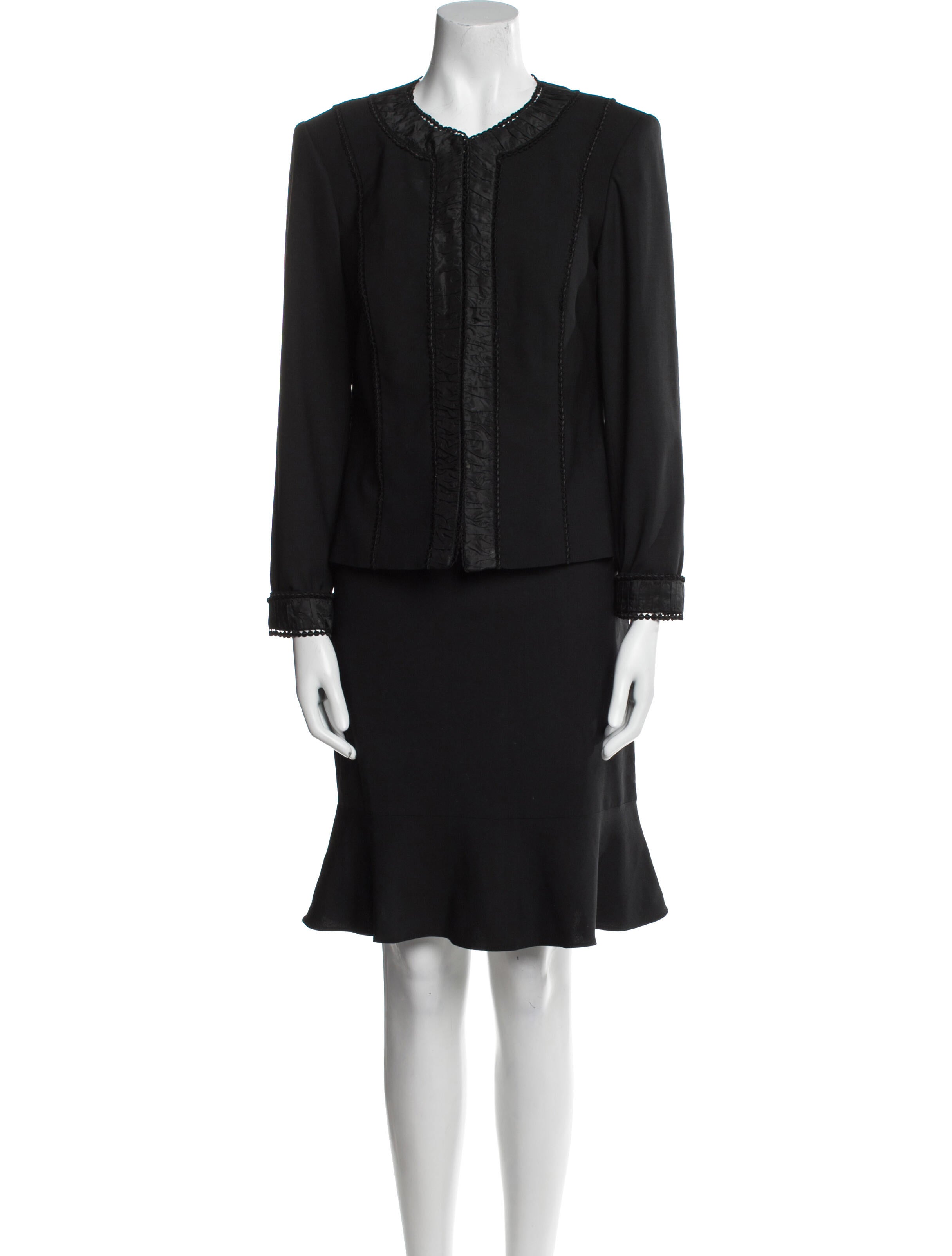 Oscar de la Renta Silk Skirt Suit