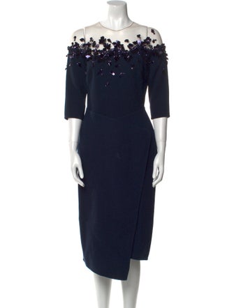 Oscar de la Renta 2019 Midi Length Dress