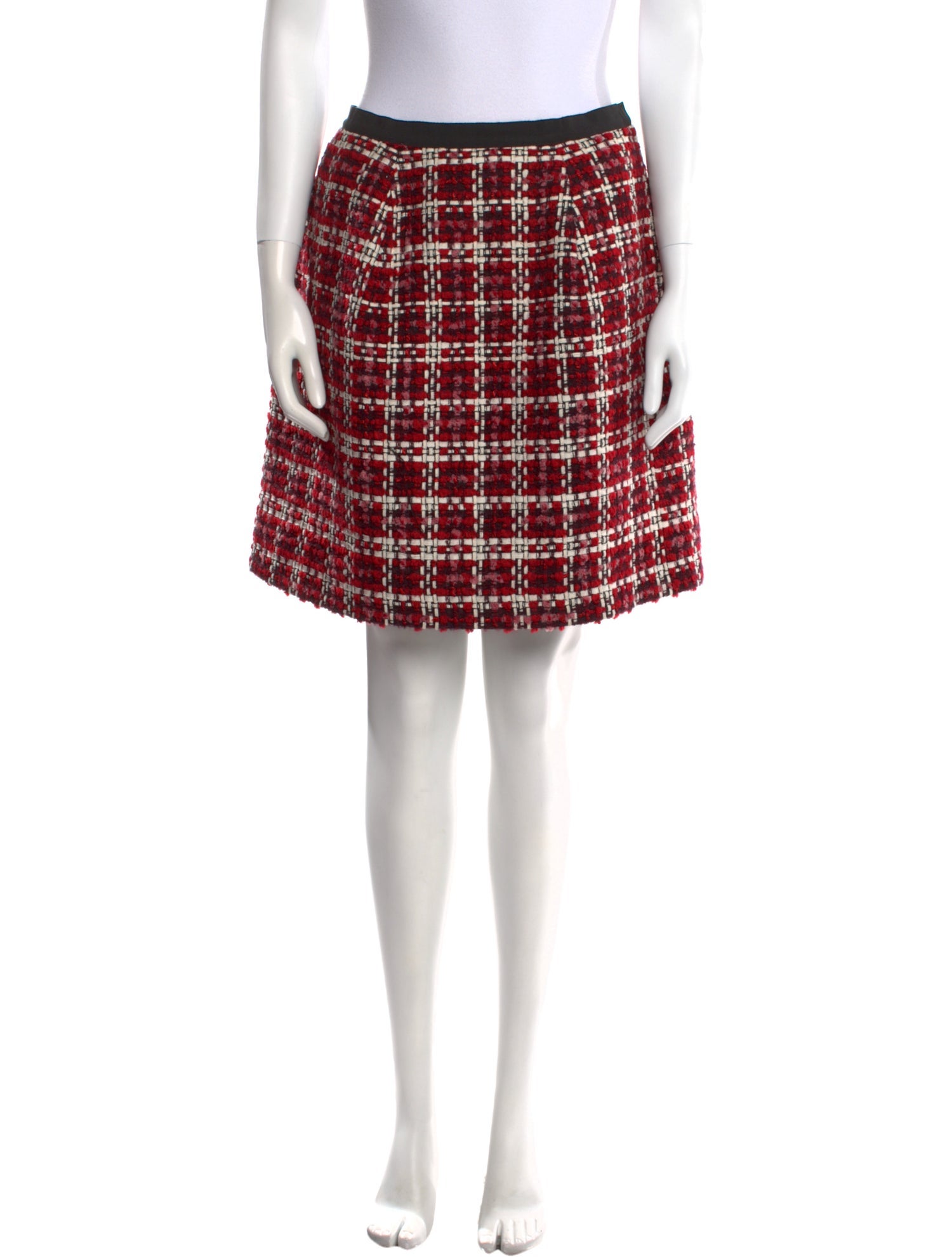 Oscar de la Renta Tweed Pattern Mini Skirt
