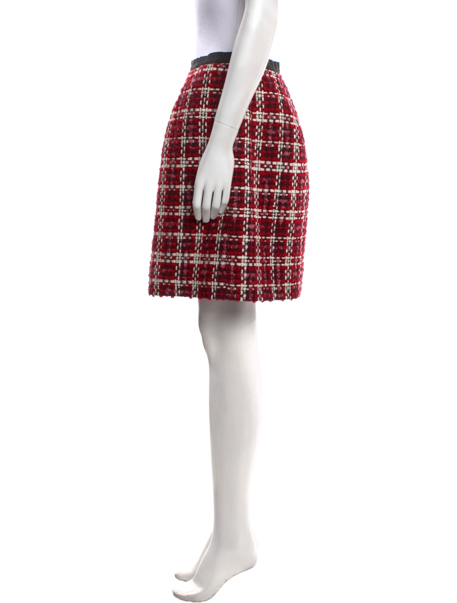 Oscar de la Renta Tweed Pattern Mini Skirt