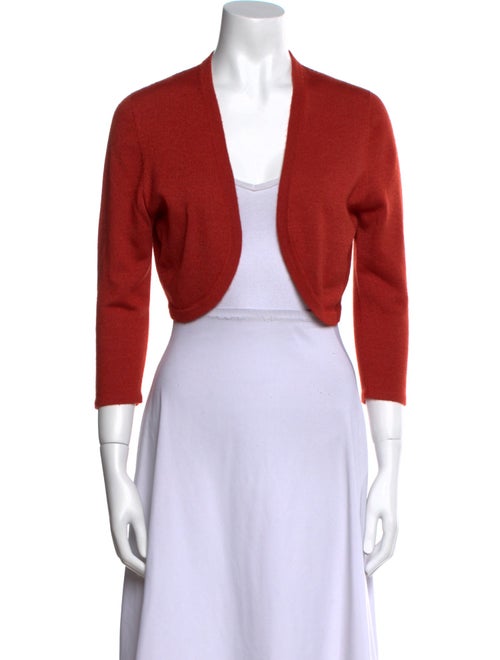 Oscar de la Renta Cashmere Open Front Sweater