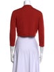 Oscar de la Renta Cashmere Open Front Sweater