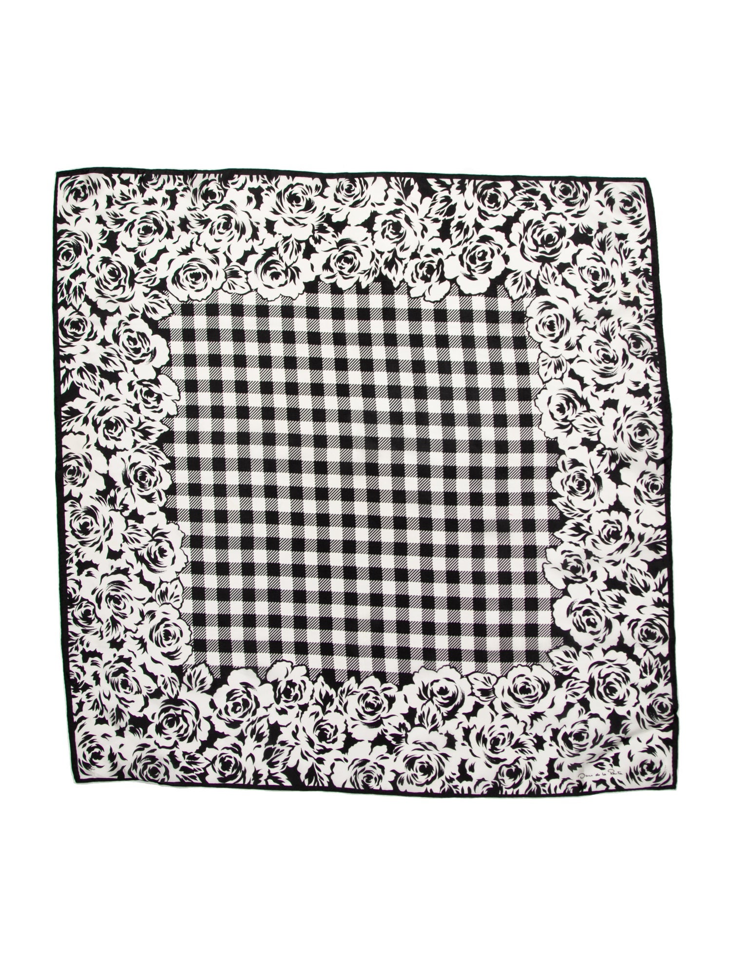 Oscar de la Renta Silk Printed Scarf