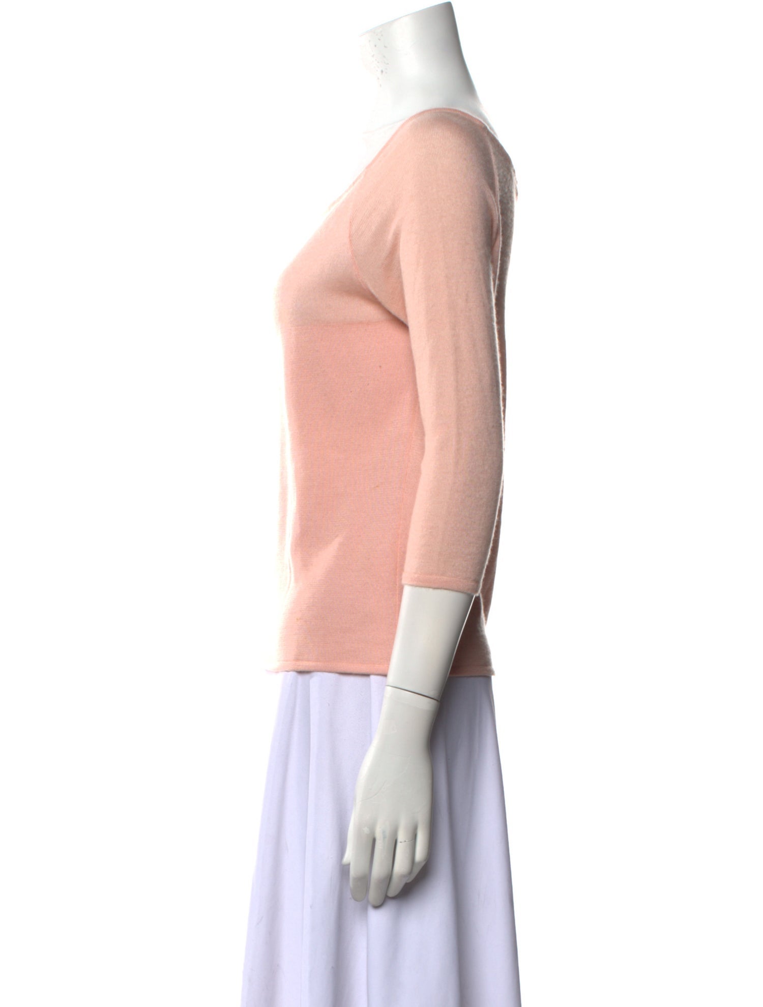 Oscar de la Renta Cashmere Scoop Neck Sweater